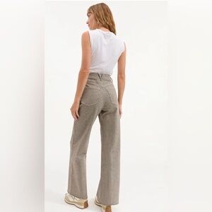 Veronica Beard Taylor WL high Rise Striped Jeans in Cedar Size 30